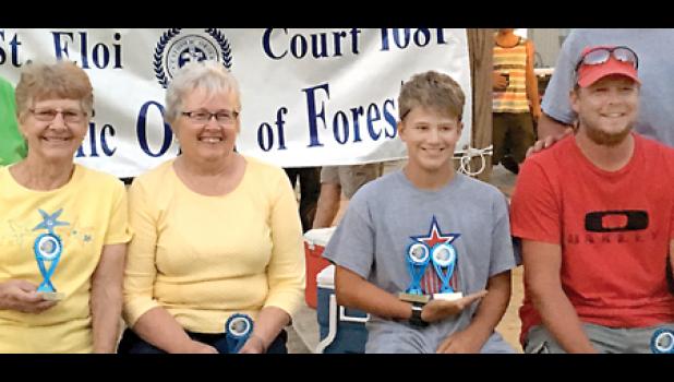Special photo. Adult Rolle Bolle winners were: Terry Hennen, Kathy Gorecki, Dillon Bart and Kyle Thooft.