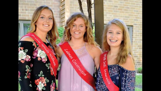 Special photo. There are three candidates for Boxelder Bug Days Queen this year.
They are: (left to right) Sydney Larson, Brooklyn Nelson and Grace Jeremiason.