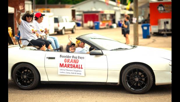 Mascot photo by Brian Jeremiason The four sisters were this year’s Grand Marshall in the Boxelder Bug Days parade.