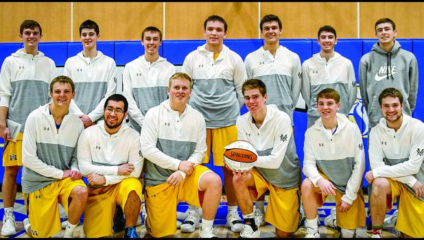 Photo for the Mascot by Brian Jeremiason Minneota Candy Cane Champs were: (front row, left to right) Jared Josephson (all-tournament team), Nick Hernandez, Matt Rost, Thomas Hennen (all-tournament team), Riley Buysse and Grady Moorse. Back: Nolan Boerboom (all-tournament team), Jacob Citterman, Joseph Rybinski, Logan Sussner, Jacob Hennen, Braeden Panka and Alex Saltzer.