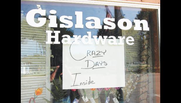 Mascot photo by Scott Thoma Gislason's Ace Hardware/Arched Door reminded customers about their Crazy Days special, as did This and That Recreated.