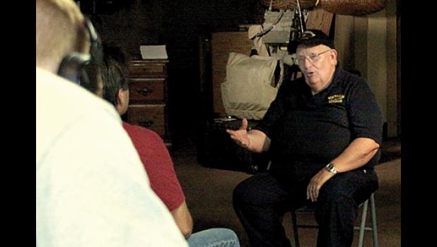Photo for the Mascot by Royal Hettling. I was interviewed by Pioneer Public Television at the Vietnam Museum and History Center in Minneota.