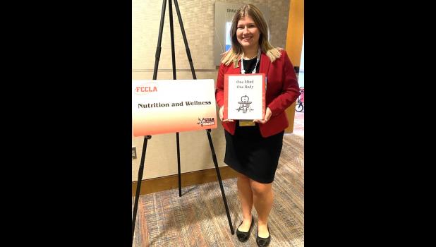 Contributed photo Kate Hennen received a gold medal for her Nutrition and Wellness project at the FCCLA National Conference in Denver. She was also selected as a Top 10 national finalist.