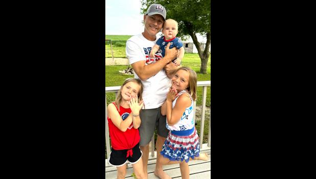 Contributed photo Galen Lanners poses with his three children, left to right, Ariana, Ian and Ella.