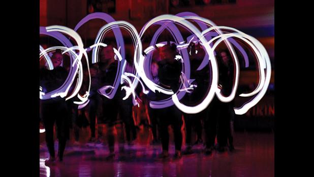 Photo for the Mascot by Brian Jeremiason. he Sensations light stick routine after the game is always a highlight.