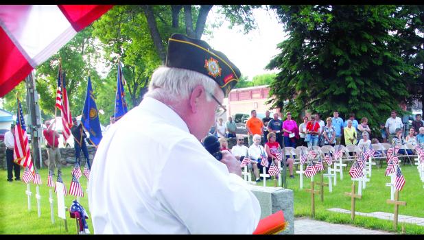 Photo by Byron Higgin. Memorial Day services in Minneota