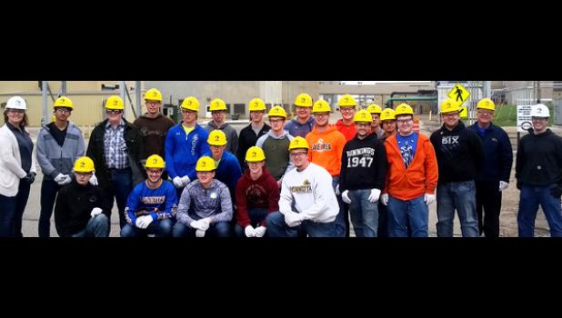 Special photo. Minneota students toured the ADM plant in Marshall.