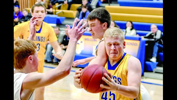 Photo for the Mascot by Brian Jeremiason Mitchell Rost grabs a rebound.