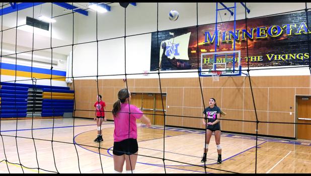 Staff Photo by Byron Higgin. Visitors will be surprised to see the changes in the Minneota gymnasium.
