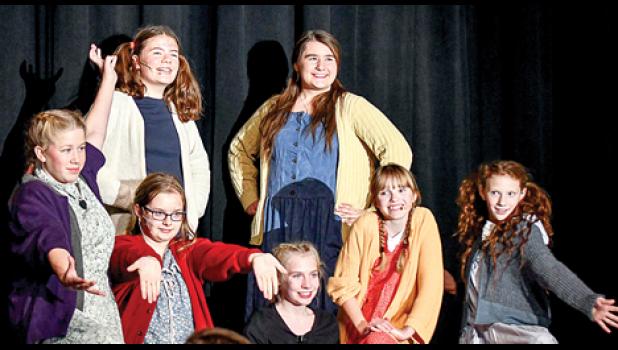 Special photo for the Mascot by Brian Jeremiason. The Orphans in the orphanage were: Ella Bot, Sophia Fischer, Norah Fadness, Joey Clark, Sylvia Rabaey, Alyssa Engels and Emma Lipinski.