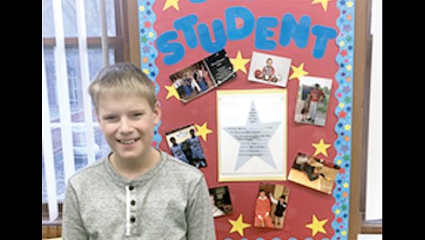 Special photo. The Third/Fourth Grade Star of the Week was Leo Hennen. Congratulations Leo!