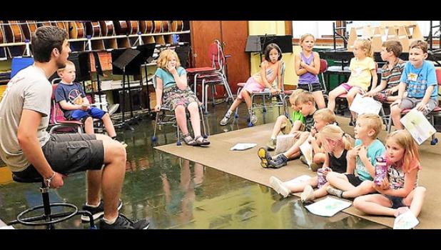 Contributed photo. Kids from St. Edward's celebrated Totus Tuus recently by playing games, water balloon toss, skits, learning, water fights and much more. Contributed photos