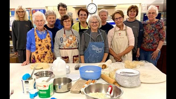 Contributed photo The “Upper Crust Ladies” front row, left to right: Pauline Wambeke, Barb Guttormsson, Charlene Tillemans, Jeannette Sharp. Back row, left to right: Marlene DeSmet, Kathy Wyffels, Sue Johnson, Jo Coover, Donna Bertamus, Janelle Laleman, MaryAnn Sarazyn.