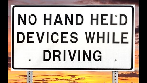 Special Photo. A hands-free sign on the highway.