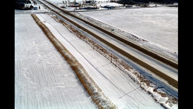 Special photo. The Minnesota Department of Transportation (MnDOT) is installing a living snow fence at the recently completed reduced conflict intersection (also known as a J-turn) at Highway 23 and Lyon County Road 7 in Marshall.