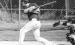 AJ Myhre belts a double for one of his two hits against the Clinton Cardinals on Saturday. 