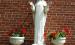 This historic 62-inch statue sits outside St. Edward’s Catholic School beside the church. It has deteriorated over time due to the elements and now parishioners are attempting to raise money to have it repaired. Mascot photo by Scott Thoma