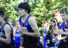 Three of Canby-Minneota's runners take off. They are: left to right: Blake Stoks, Alexander Full and Tristan Biershenk.