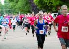 Runners take off in the 5K Bug Run race.