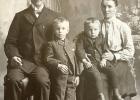 Albert Gudmundsson with his wife, Una Thorkelsdottir, and their sons Karl (Carl) and Andreas Stefan (Steve) Gudmundsson. 