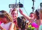 New Queen Ashlynn Monnet was surrounced by the Jr. Miss candidates and Princess Marissa Christensen.