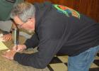 Blaine Foreman of Iowa, who purchased the corner cafe in Taunton, is getting it ready for a possible October opening. 