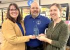 Kelly and Bill Bolt were honored for their Lake Benton Grocery being named SRDC’s Project of the Year. They were presented a plaque from Sheila Crowley, SRDC Communications Specialist. 