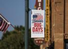Several of these Boxelder Bug Days banners were recently placed on light poles along the business district. 