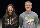Mya Pesek and Tallen Merritt were selected as the Canby/Minneota Cross Country Most Valuable Runners. 