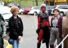 Doctor Doom character with Allison Johnson.