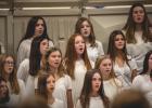 The junior high choir performed. P