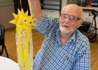 Minneota Assisted Living celebrated National Assisted iving Week with the theme “Shining Through the Years” from Sept. 12-19. Sam Waldner show his completed windsock. 