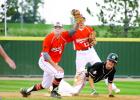 Jesse Drager made a putout at second base and both he and the runner looked to the umpire for a decision. The runner was out.