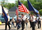 The Minneota Legion, Minneota-Taunton VFW and the local Boy Scouts led those attending the Memorial Day program from the Legion to Veterans Park on Monday. 