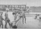 Kids flocked the opening of the new Minneota Community Swimming Pool in August of 1966. Hanard Lien, who was the first pool manager, estimated that more than 400 people used the pool the first week it was open.