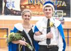 Queen Emily Rybinski and King Cole Sanow. 