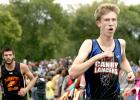 Sean Dilley, right, finally has gotten back into the race after injury and illness kept him out most of the year. He contributed to the Canby/Minneota attack on Thursday at Granite Falls.