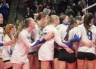 Minneota players celebrate its victory over Fillmore Central in the Class A semifinals on Friday. 